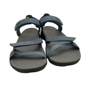 Teva Verra Blue Grey Hiking Sandals Womens 8.5 Strappy Sport Water Shoe 1006263